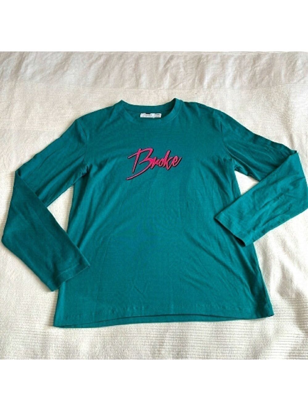 Topman Long Sleeve Graphic T-shirt Small